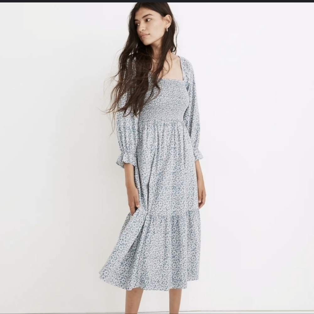 Madewell smocked floral dress